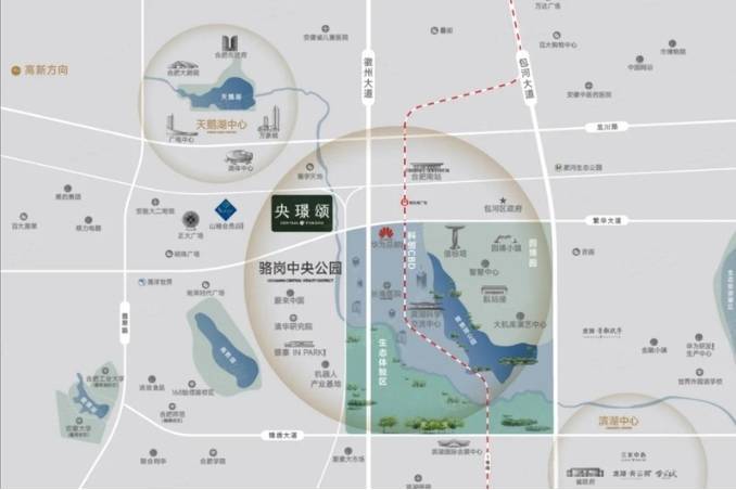 合肥龙湖亚伦央璟颂附近楼盘有哪些(图4)